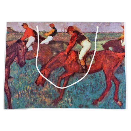Grand Sac Cadeau Jockey et cheval, Edgar Degas (Devant)