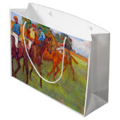 Grand Sac Cadeau Jockeys et chevaux de course, Edgar Degas (Dos Angle)
