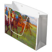 Grand Sac Cadeau Jockeys et chevaux de course, Edgar Degas (Devant Angle)