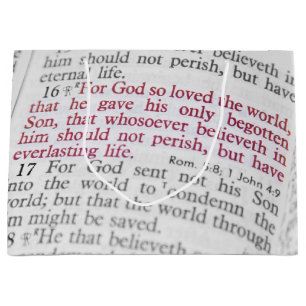 Grand Sac Cadeau John 3:16