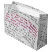 Grand Sac Cadeau John 3:16 (Dos Angle)