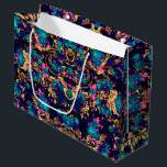 Grand Sac Cadeau Joli chic fleurs abstraites arrière - plan<br><div class="desc">Joli chic fleurs abstraites arrière - plan</div>