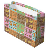 Grand Sac Cadeau Joli Motif de fentes (Dos Angle)