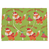 Grand Sac Cadeau Joli Noël Père Noël Fox (Devant)