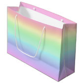 Grand Sac Cadeau Joli Pastel Arc-en-ciel Dégradé esthétique (Devant Angle)