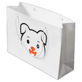 Grand Sac Cadeau Joli rose (Dos Angle)