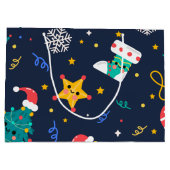 Grand Sac Cadeau Joli sapin de Noël (Dos)