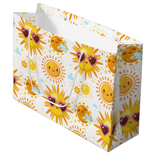 Grand Sac Cadeau Joli soleil (Devant Angle)