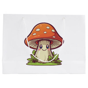 Grand Sac Cadeau Joli style kawaii, Cueillette de champignons