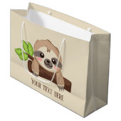 Grand Sac Cadeau joli texte ajouter partie (Devant Angle)