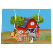 Grand Sac Cadeau jolie ferme Pays (Devant)