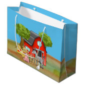 Grand Sac Cadeau jolie ferme Pays (Devant Angle)