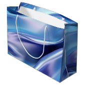 Grand Sac Cadeau Jolie Fête des mariées bleu pourpre (Dos Angle)