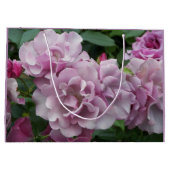 Grand Sac Cadeau Jolie florale Rose violette (Dos)