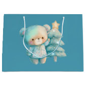 Grand Sac Cadeau Jolie Ours et Noël (Devant)