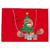 Grand Sac Cadeau Jolie Parcours De Vacances Grande (Dos)