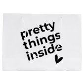 Grand Sac Cadeau Jolies choses à l'intérieur, moderne (Dos)