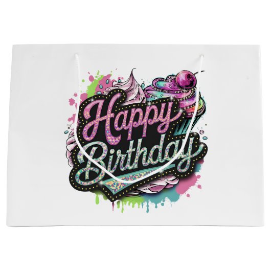 Grand Sac Cadeau Jolies filles ados (Devant)