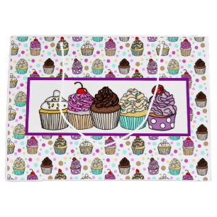 Grand Sac Cadeau Jolis gâteaux