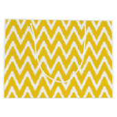 Grand Sac Cadeau Jonquil Moods Asiatique Ikat Chevrons (Dos)