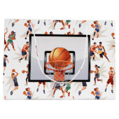 Grand Sac Cadeau Joueur De Basket (Dos)