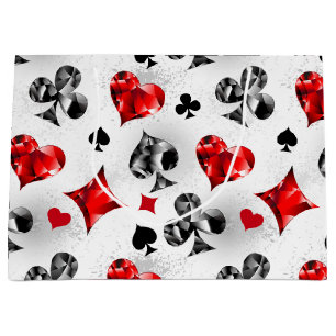 Grand Sac Cadeau Joueur de poker Joueur de cartes de jouer costumes