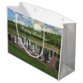 Grand Sac Cadeau Jouez À N'Importe Qui Joyeux Anniversaire ! (Dos Angle)