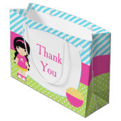 Grand Sac Cadeau Jour de l'anniversaire de la fête du bois de sciag (Dos Angle)