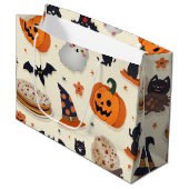 Grand Sac Cadeau jour d'halloween (Devant Angle)