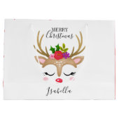 Grand Sac Cadeau Jour férié de Noël (Dos)