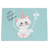 Grand Sac Cadeau Jour Purr-fect Chat Anniversaire (Devant)