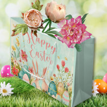 Joyeuse aquarelle vert pâle de Pâques