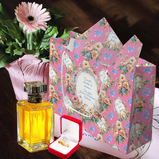 Grand Sac Cadeau Joyeuse Fête des Mères en rose