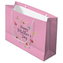 Joyeuse Fête des Mères Papillon et Floral