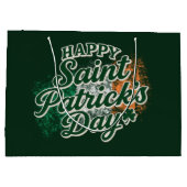 Grand Sac Cadeau Joyeuse Saint-Patrick vintage (Dos)