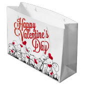 Grand Sac Cadeau Joyeuse Saint-Valentin (Dos Angle)