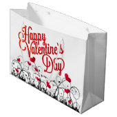 Grand Sac Cadeau Joyeuse Saint-Valentin (Devant Angle)