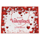 Grand Sac Cadeau Joyeuse Saint-Valentin mignonne (Devant)