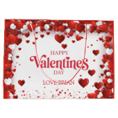 Grand Sac Cadeau Joyeuse Saint-Valentin mignonne (Dos)