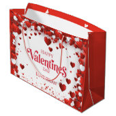 Grand Sac Cadeau Joyeuse Saint-Valentin mignonne (Dos Angle)
