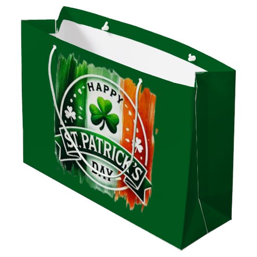 Grand Sac Cadeau Joyeuse St. Patrick (Dos Angle)
