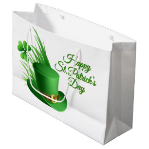 Grand Sac Cadeau Joyeuse St Pat's Day Leprechaun Chapeau à Clou dan