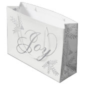 Grand Sac Cadeau Joyeuses vacances (Dos Angle)