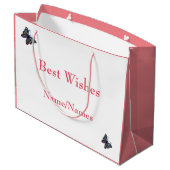 Grand Sac Cadeau Joyeux 21e anniversaire design (Dos Angle)