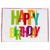 Grand Sac Cadeau Joyeux anniversaire (Dos)