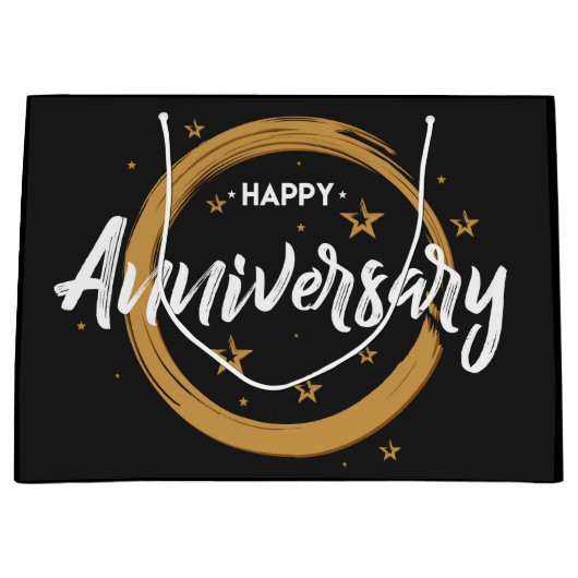 Grand Sac Cadeau Joyeux Anniversaire (Devant)