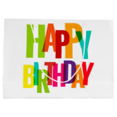 Grand Sac Cadeau Joyeux anniversaire (Dos)