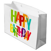 Grand Sac Cadeau Joyeux anniversaire (Dos Angle)