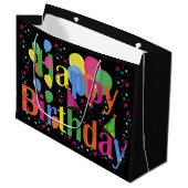 Grand Sac Cadeau Joyeux anniversaire (Devant Angle)