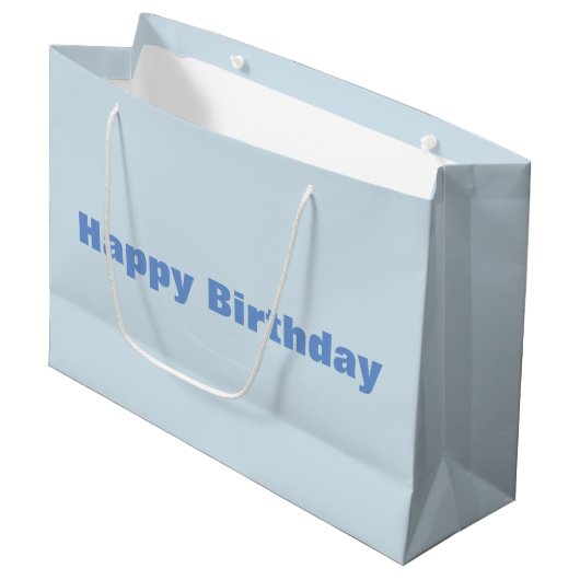 Grand Sac Cadeau Joyeux anniversaire (Devant Angle)